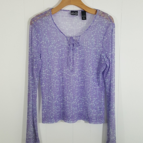Tops - NY&CO SHEER BLOUSE